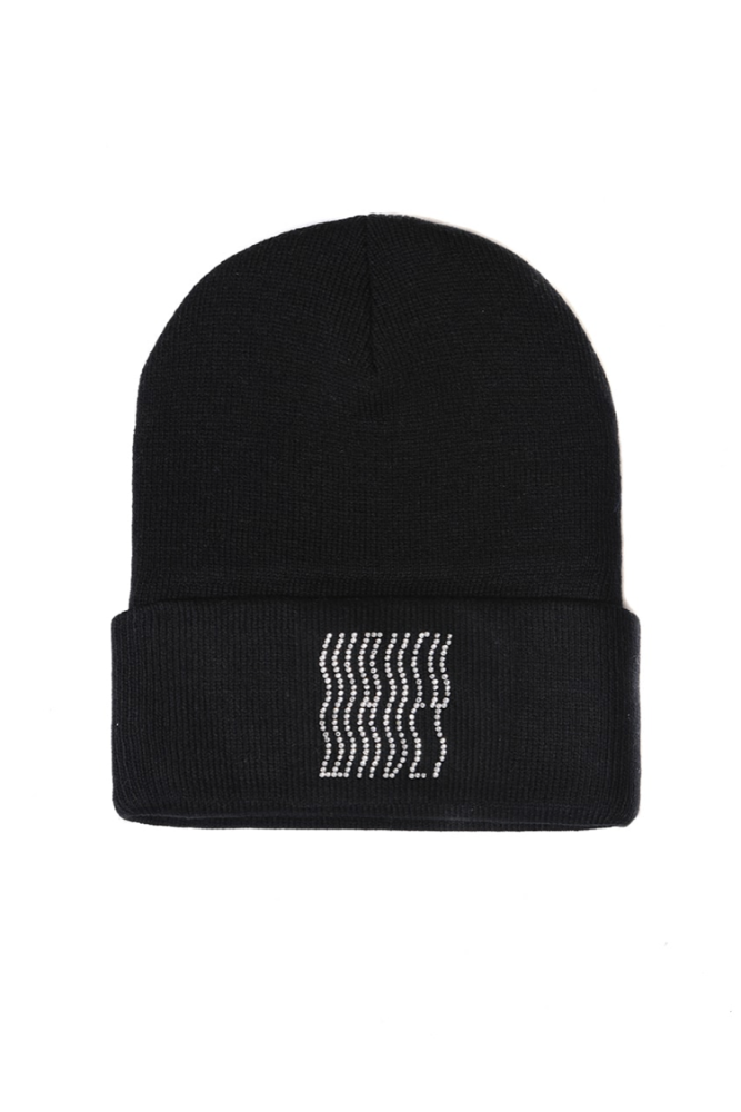 BEANIE LOGO RHINESTONE