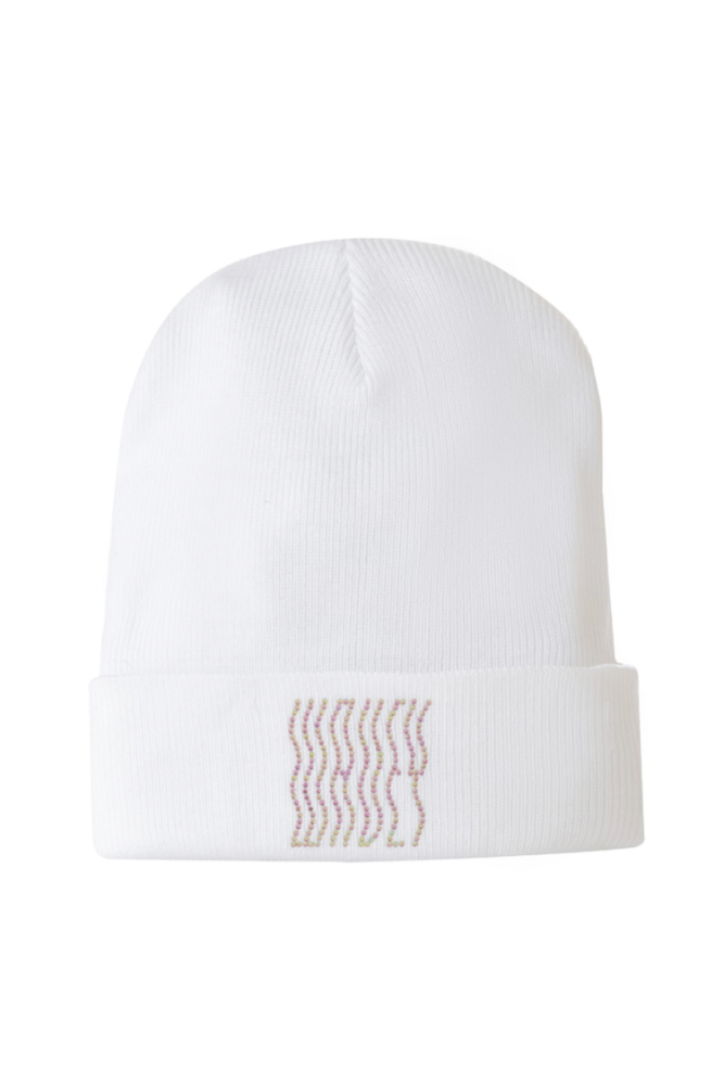 BEANIE LOGO RHINESTONE